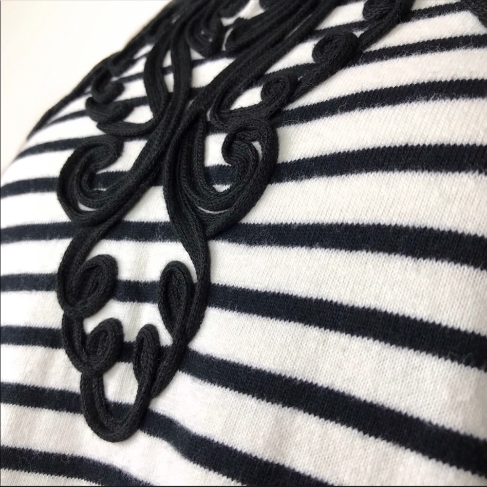 Anthropologie Postmark Stripe Filigree Tunic Dress - Picture 7 of 9